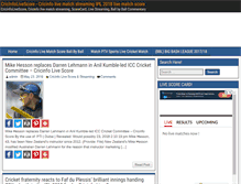 Tablet Screenshot of cricinfolivescore.com